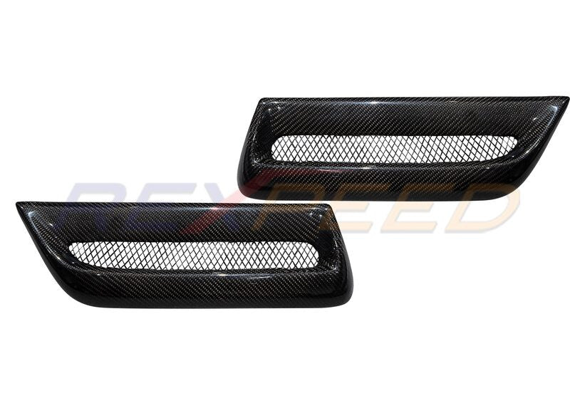 Rexpeed Evo X Twin Carbon Bonnet Vents for Mitsubishi Lancer Evolution