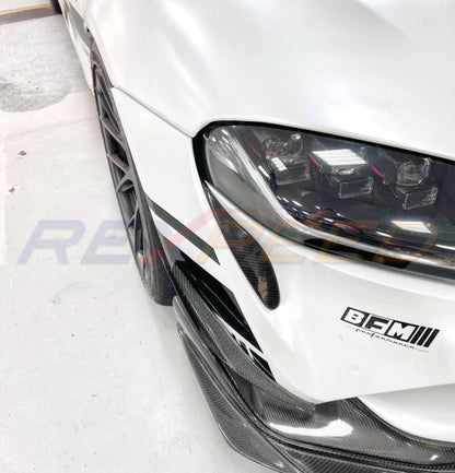 Rexpeed Dry Carbon Door Garnish Covers for Toyota Supra