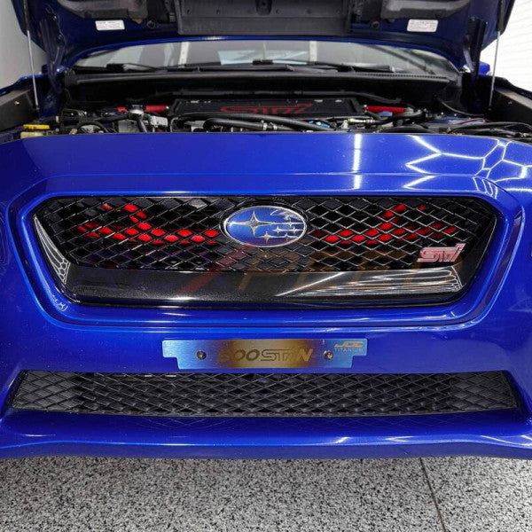 Rexpeed VA WRX/STI FMIC Front Brace Wrinkle Red 2015+