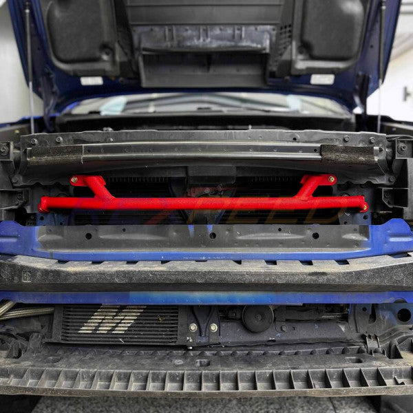 Rexpeed VA WRX/STI FMIC Front Brace Wrinkle Red 2015+
