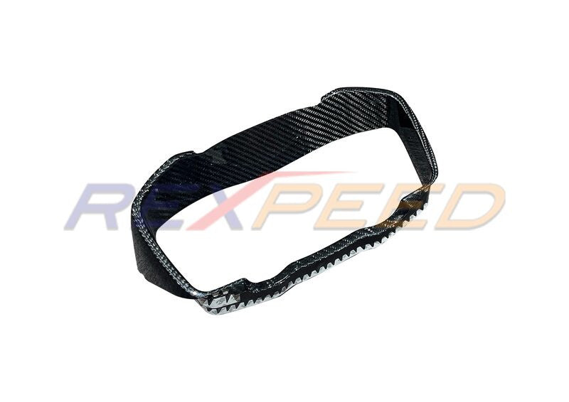 Rexpeed Dry Carbon Gauge Cluster Cover Red (LHD) WRX