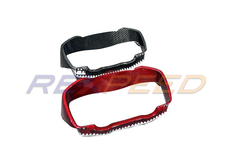 Rexpeed Dry Carbon Gauge Cluster Cover Red (LHD) WRX