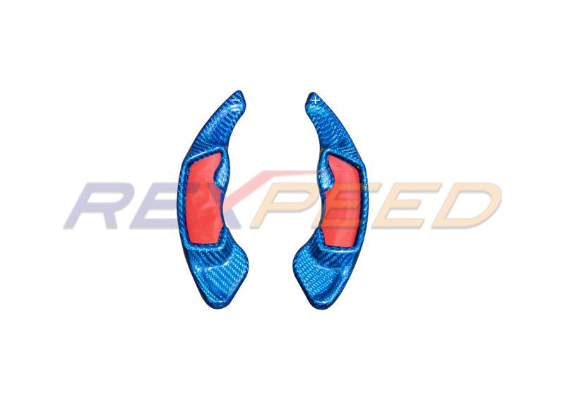 Rexpeed Dry Carbon Shift Paddle Extensions Black for Subaru WRX CVT