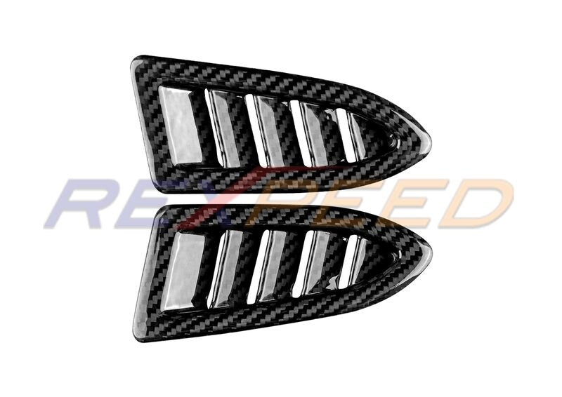 Rexpeed Dry Carbon Defroster Vent Covers for Subaru WRX