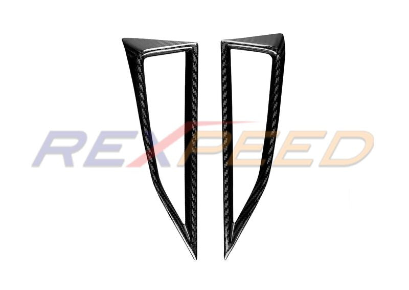 Rexpeed Dry Carbon AC Vent Trim Covers for Subaru WRX