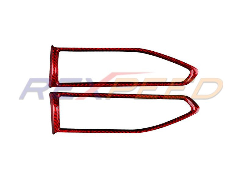 Rexpeed Dry Carbon AC Vent Trim Covers for Subaru WRX