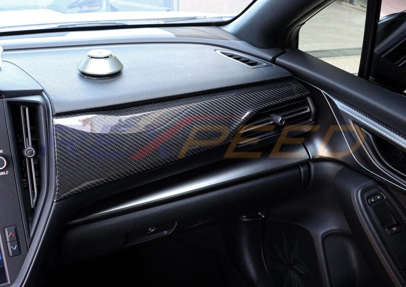Rexpeed Dry Carbon Dash Covers Black (LHD) for Subaru WRX