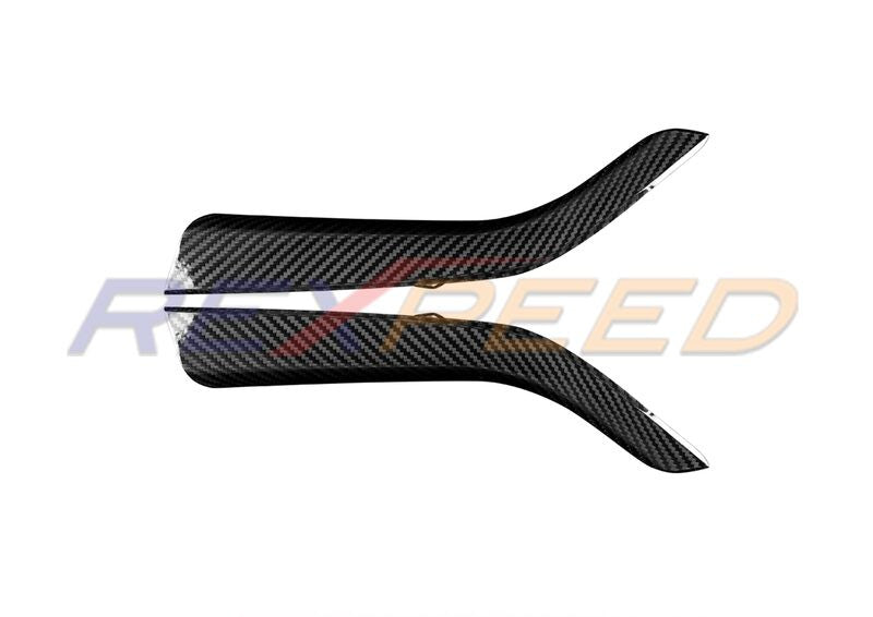 Rexpeed Dry Carbon Gearshift Side Covers Red MT for Subaru WRX
