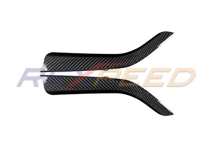 Rexpeed Dry Carbon Gearshift Side Covers Red MT for Subaru WRX