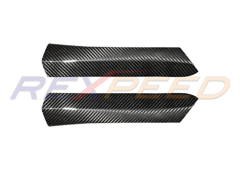 Rexpeed Dry Carbon Gearshift Side Covers Black AT for Subaru WRX
