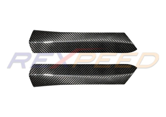Rexpeed Dry Carbon Gearshift Side Covers Black AT for Subaru WRX