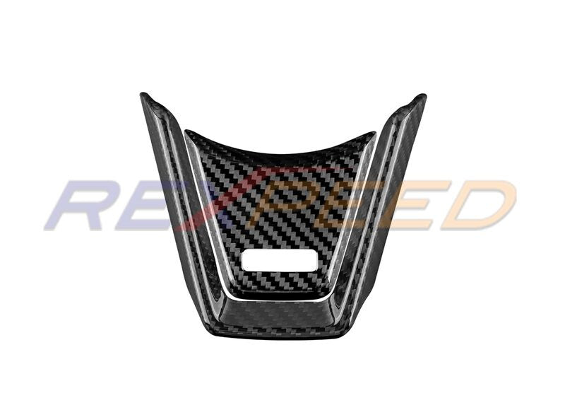Rexpeed V2 Dry Carbon Steering Wheel Cover Red for Subaru WRX