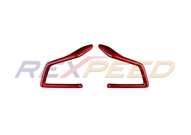Rexpeed V2 Dry Carbon Steering Wheel Cover Black for Subaru WRX
