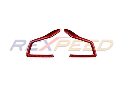 Rexpeed V2 Dry Carbon Steering Wheel Cover Black for Subaru WRX