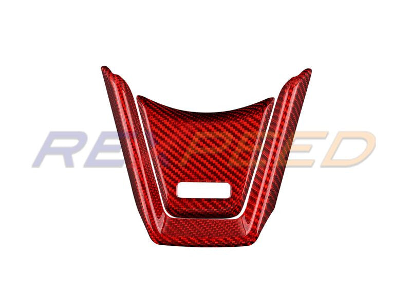 Rexpeed V2 Dry Carbon Steering Wheel Cover Red for Subaru WRX