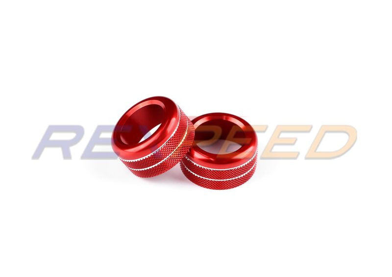 Rexpeed Aluminium Screen & Mirror Knobs Red for Subaru WRX