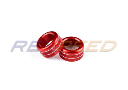 Rexpeed Aluminium Screen & Mirror Knobs Red for Subaru WRX