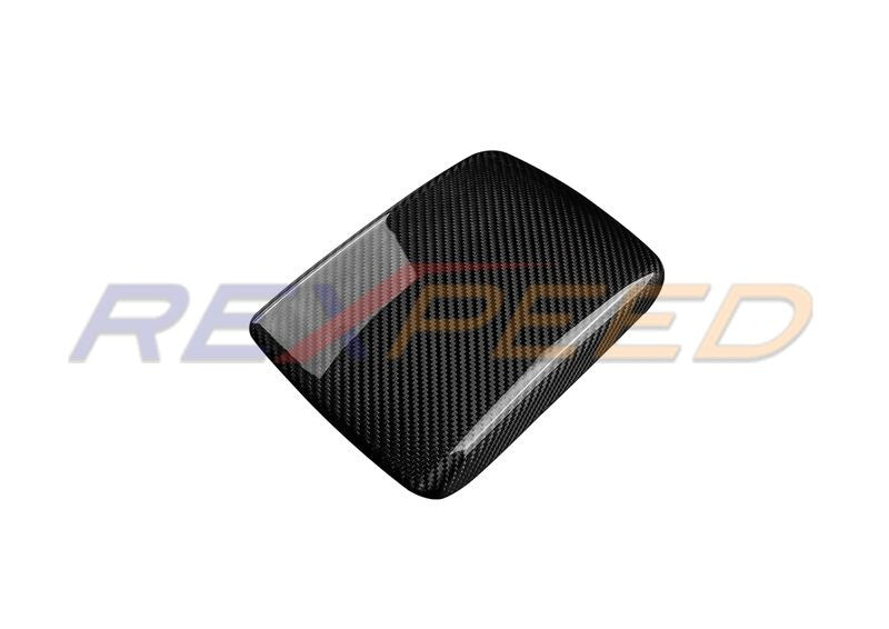 Rexpeed Dry Carbon Armrest Cover OEM Black for Subaru WRX