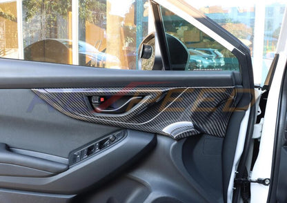 Rexpeed Dry Carbon Front Door Inner Trim Red for Subaru WRX