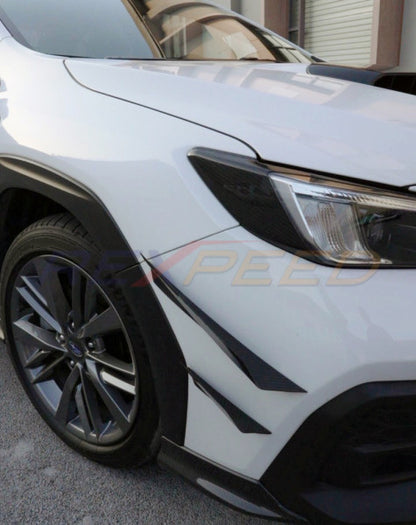 Rexpeed Dry Carbon Front Canards 4-Piece Set for Subaru WRX