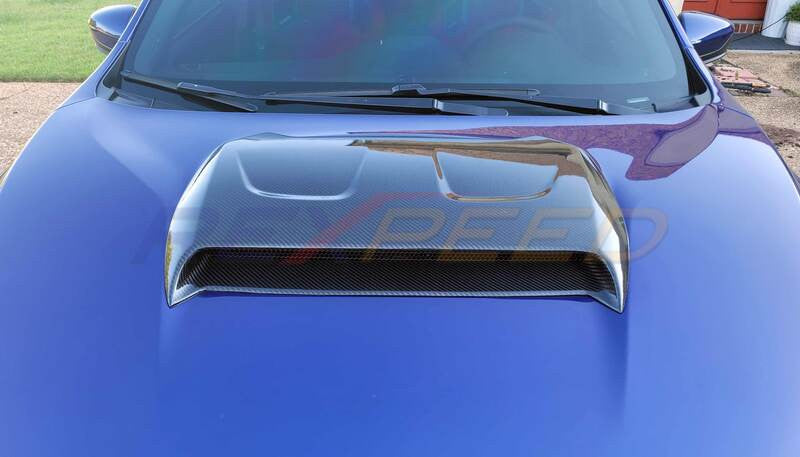 Rexpeed V3 Carbon Fiber Hood Scoop Full Replacement for Subaru WRX