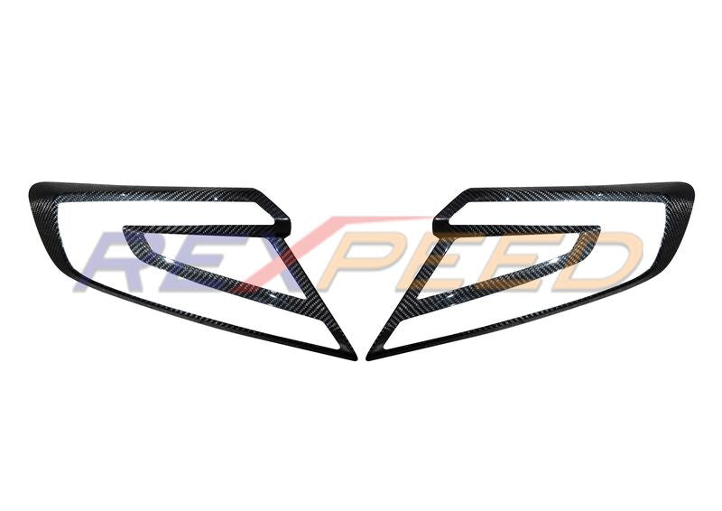 Rexpeed Tanso Dry Carbon Fibre Tail Light Covers for Subaru WRX