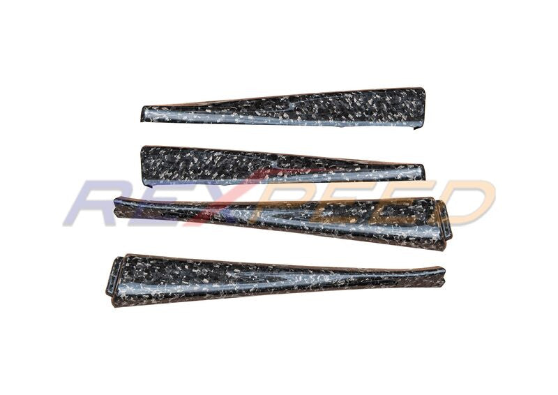 Rexpeed Forged Carbon Door Trim 4pcs Gloss for Subaru WRX