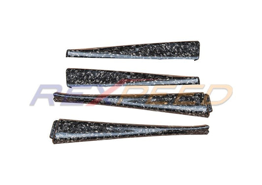 Rexpeed Forged Carbon Door Trim 4pcs Gloss for Subaru WRX