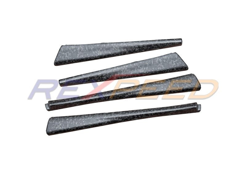 Rexpeed Forged Carbon Door Trim 4pcs Gloss for Subaru WRX
