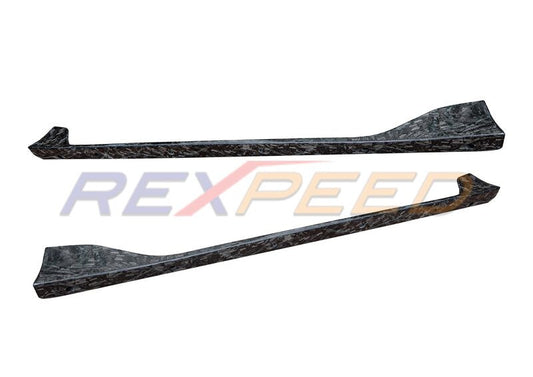 Rexpeed Supra V3 Forged Carbon Side Skirt Extension Matte