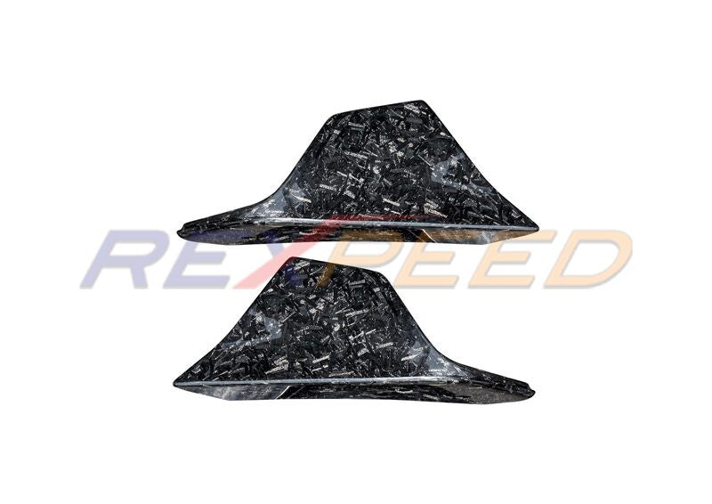 Rexpeed Supra V3 Forged Carbon Rear Bumper Side Spats Gloss