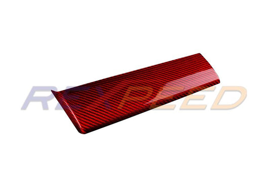 Rexpeed Dry Carbon Fibre Dash Trim Covers Red for Subaru WRX VB