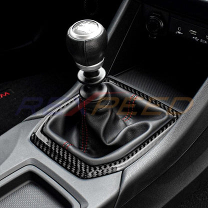 Rexpeed MT Dry Carbon Shift Trim Red for Subaru WRX VB