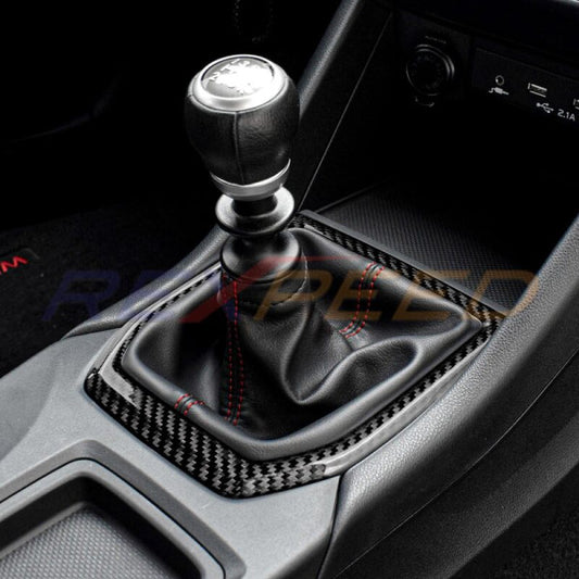 Rexpeed MT Dry Carbon Shift Trim Red for Subaru WRX VB