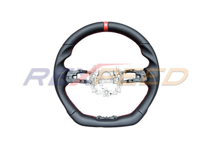 Rexpeed Steering Wheel Black Leather for Honda Civic
