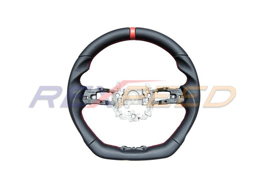 Rexpeed Steering Wheel Black Leather for Honda Civic