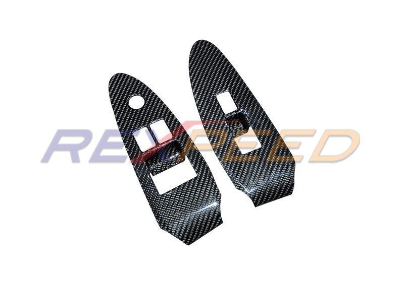Rexpeed Dry Carbon Window Switch Panel Cover for Nissan 400Z