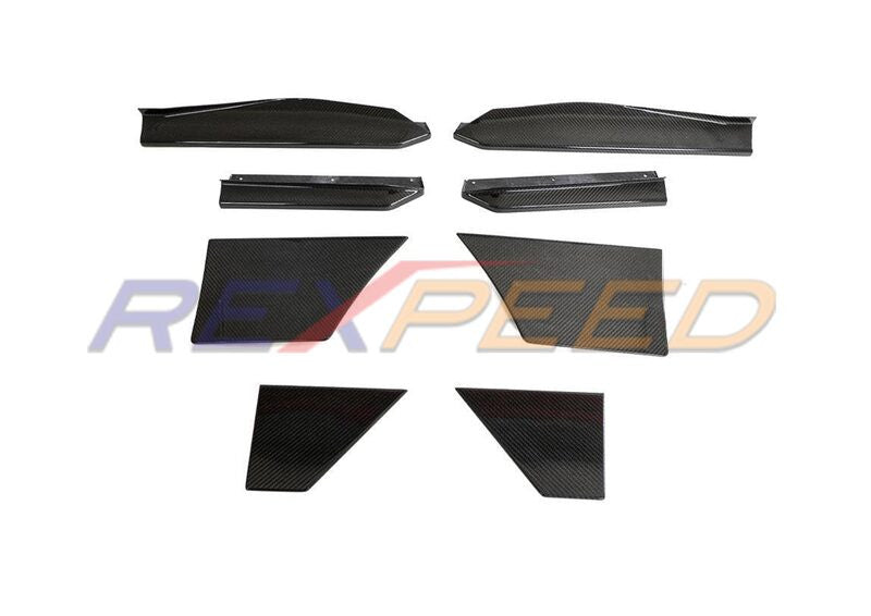 Rexpeed 400Z Dry Carbon Side Skirt Extensions for Nissan 400Z