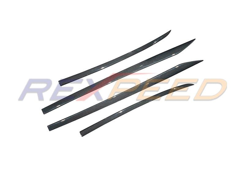 Rexpeed Dry Carbon Window Molding Trims for Nissan 400Z