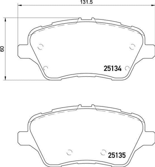 PBS Ford Fiesta ST180/200 Front Performance Brake Pads 1730 - FD Racing