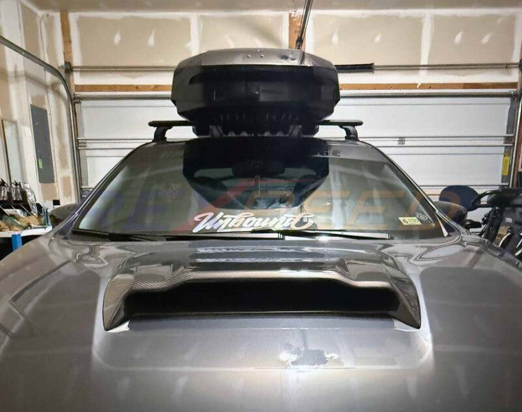 Rexpeed V2 Carbon Fiber Hood Scoop Matte for Subaru WRX