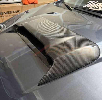 Rexpeed V2 Carbon Fiber Hood Scoop Matte for Subaru WRX