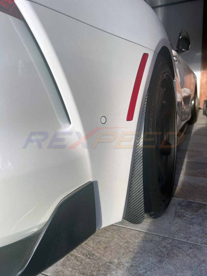 Rexpeed Dry Carbon Rock Guards Gloss Toyota Supra