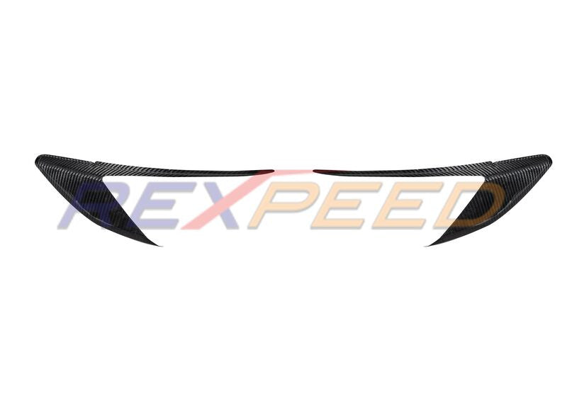 Rexpeed Dry Carbon Headlight Eyelid Full Wrap no Signals