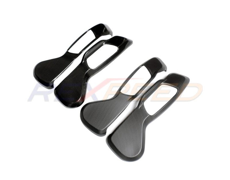 Rexpeed Supra GR Dry Carbon Seat Adjustment Panel Covers Gloss