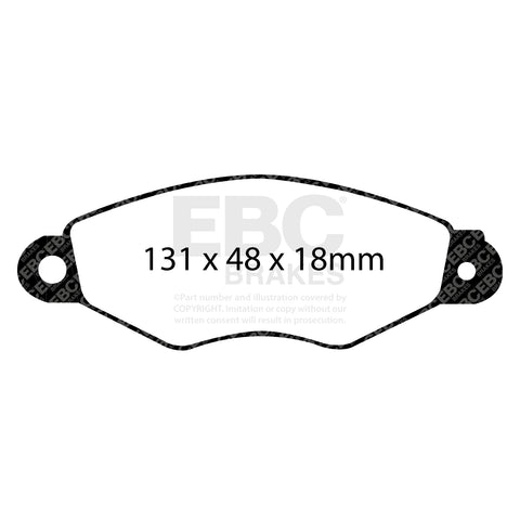 EBC Greenstuff 2000 Series Sport Brake Pad Set (DP21136) Image 1