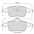 PBS Renault Clio MK4 RS 200/220 1.6 Front Performance Brake Pads 1765 - FD Racing