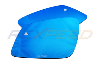 Rexpeed Supra GR Polarized Blue Mirrors Heated Blind Spot for Toyota S