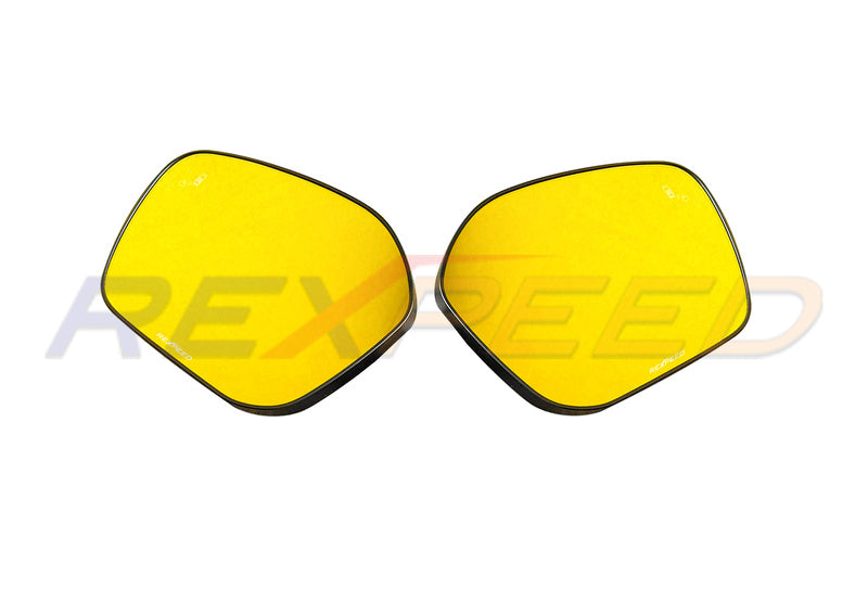 Rexpeed Honda Civic 11th Polarized Yellow Mirrors w/ Heated + Blind Spot Monitoring Options