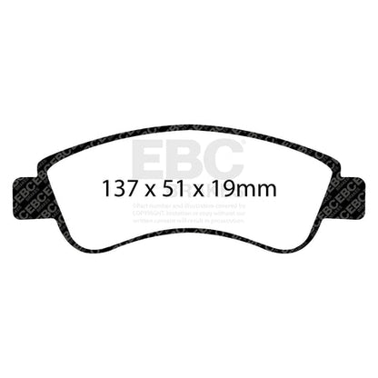 EBC Greenstuff 2000 Series Sport Brake Pad Set (DP21374) Image 3